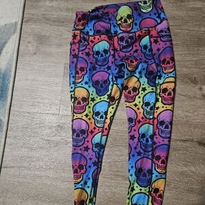 Constantly Varied Gear CVG Rainbow Skull Leggings - Multicolor